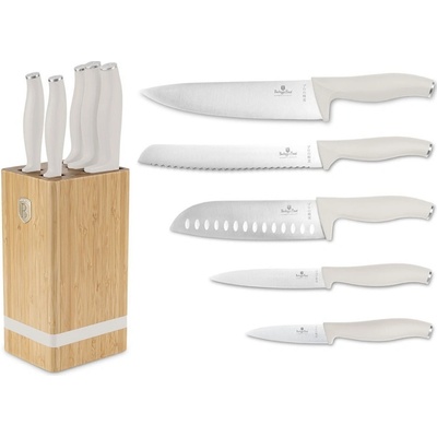 Berlingerhaus Bamboo so stojanom Sahara 6 ks