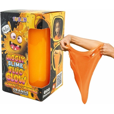 TUBAN Jiggly Slime Sliz Fluo Glow oranžový 430 g