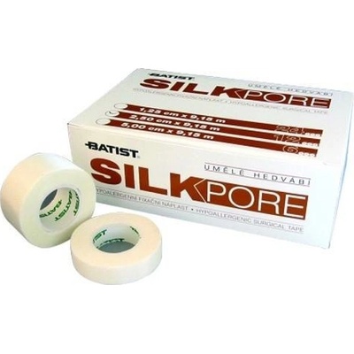 Silkpore Fixačná náplasť z umelého hodvábu 1,25 cm x 9. 15 m