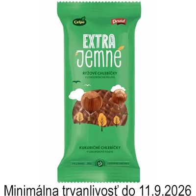 Celpo Extra jemné ryžové chlebíčky s lieskovo-orieškovou polevou 70 g