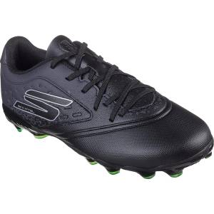 Skechers Юношески футболни бутонки Skechers Razor Juniors Firm Ground Football Boots - Black/Silver