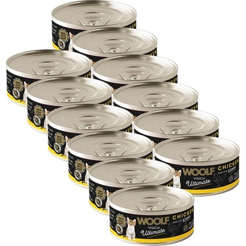 WOOLF WildCat Ultimate Kitten Chicken Pate 12 x 85 г
