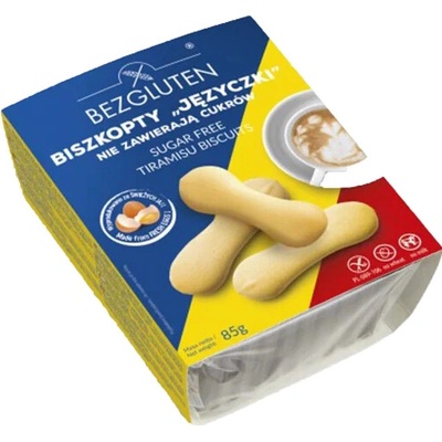 Bezgluten Piškoty jazýčky bez cukru lepku 85 g