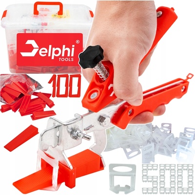 Systém na vyrovnávanie dlažby Delphi Tools 500 klipov 1,5 mm
