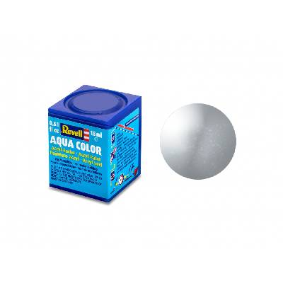 Акрилна боя Revell - Aqua Color, Сребриста, Металик, 18 ml (R36190)