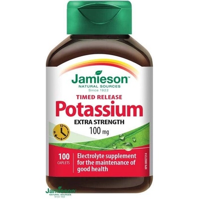 Jamieson Potassium 100 mg s postupným uvoľňovaním 100 tabliet