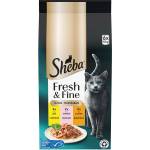 Sheba Fresh & Fine консерви за котки, пилешко, пуйка и сьомга 6 x 50 г