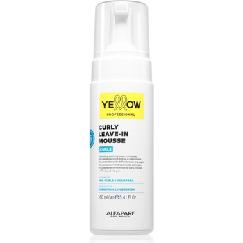 Yellow Curls Curly Leave-in Mousse грижа без отмиване за къдрава коса 160ml