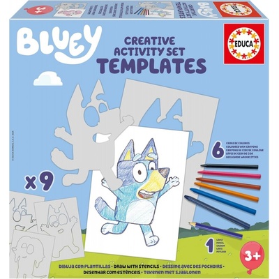 Educa Творчески комплект, Educa, Bluey, Шаблони