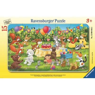 RAVENSBURGER Oslava narodenín so zvieracími kamarátmi 15 dielov