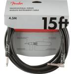Fender Инструментален кабел Fender Professional Series Black 4.5 метра