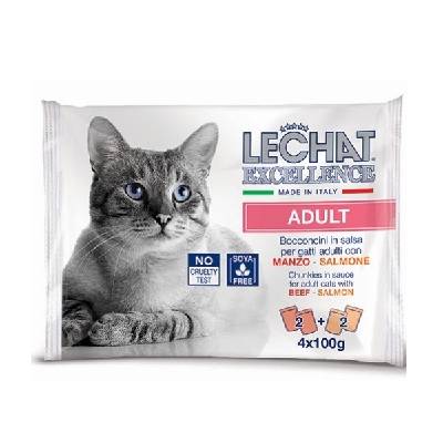Monge Italy Monge LeChat Excellence Adult hovädzie a losos 4x100g