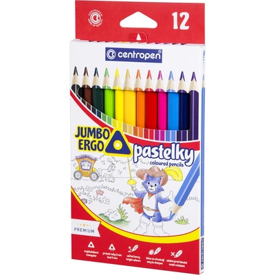 Centropen JUMBO ERGO 12 barev 371320