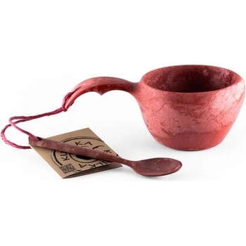 Image 1 of KUPILKA 21 Classic cup чаша с лъжица, червена (30210113B)