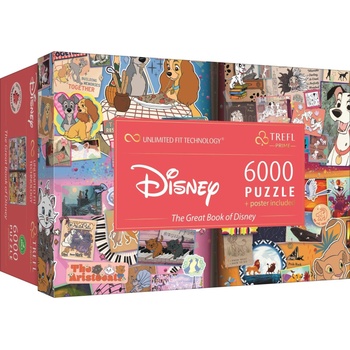 Trefl Пъзел Trefl от 6000 части - Великата книга на Дисни (81046)