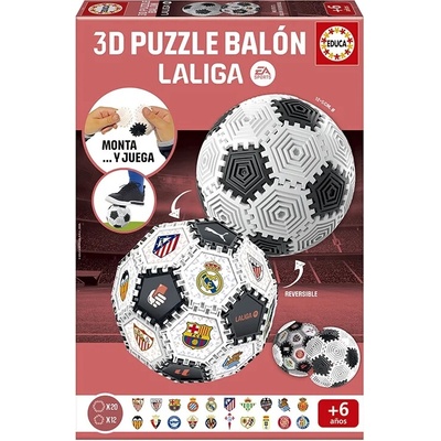 Educa 3D puzzle Build&Play futbalová lopta La Liga 32 ks