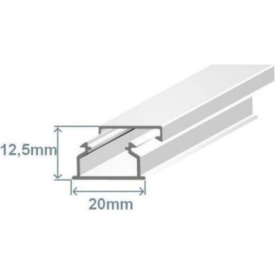 EFAPEL Кабелен канал 20 x 12.5 мм с двойнолепяща лента (10030 FBR)