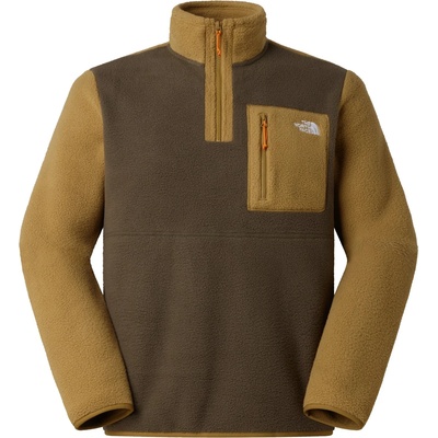 The North Face Мъжки поларен пуловер The North Face Yumiori 1/4 Zip Fleece jumper - New Taupe Green / Cedar / Dust Orange (005-5404-1414)
