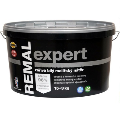 Barvy a laky Hostivař Malířský nátěr REMAL EXPERT - 15+3 kg - bílý