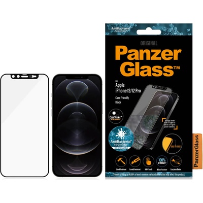 Panzer Стъклен протектор PanzerGlass за Apple Iphone 12 /12 Pro 6.1 CamSlide, AntiBacterial - Черен, 117937