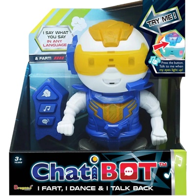 Dragon-i Toys Детски интерактивен робот Dragon-I Toys - ChatiBOT, син (16986B)