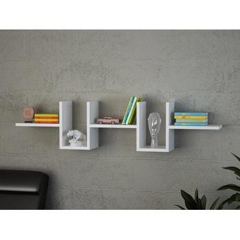 Image 1 of ASIR GROUP Етажерка ALONZA 20x130 cм бяла (AS1160)