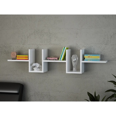 ASIR GROUP Етажерка ALONZA 20x130 cм бяла (AS1160)