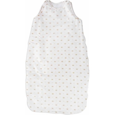 Lorelli Зимен спален чувал Lorelli - Ранфорс, Бял с корони, 2.5 tog, 95 cm (20810394801)