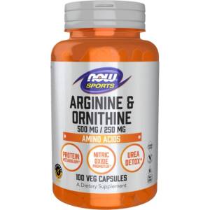 NOW Arginine/Ornithine 500/250 mg [100 капсули]
