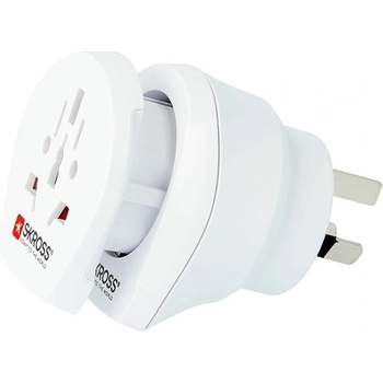 SKROSS Адаптер Skross 1500210, 1 гнездо, от World към Australia/China, бял (SKROSS-1500210)