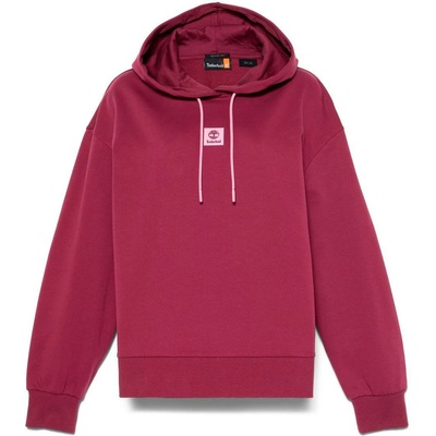 Timberland Дамски суичър Timberland Women's Stack Logo Loop Back Hoodie - Burgundy (117-3171-0413)
