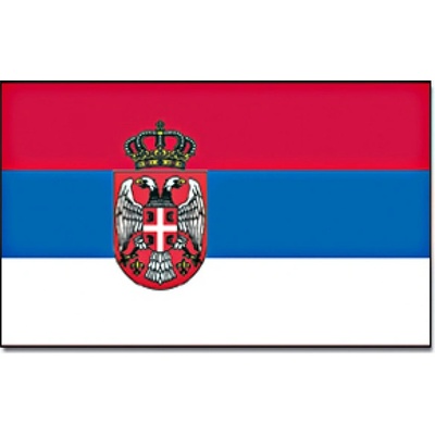 Vlajka Promex Srbsko so symbolom 150 x 90 cm