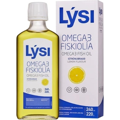 Lysi Omega-3 Fish Oil, 1560 mg, лимон, 240 ml, Lysi (850325 LYSI)
