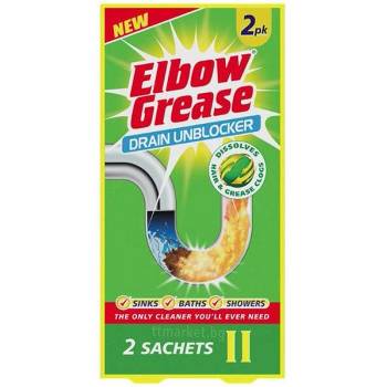 Elbow Препарат за отпушване на мивки и канали Elbow Grease 2бр. саше (3442)