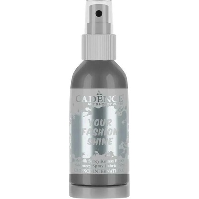 Perleťový sprej na tmavý textil 100 ml šedá