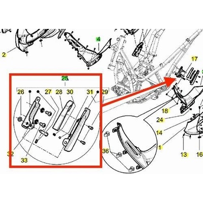 Piaggio Stupačka Beverly levá - černá 6568230090
