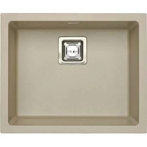 Alveus Композитна мивка Alveus Quadrix 50 Pebble бежов металик 56x46 см (1108035) Мивка за вграждане