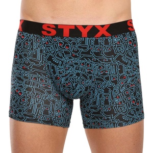 Styx Мъжки боксерки Styx с дълги артистични спортни гумени рисунки (U1256/2) Styx | Mnogotsveten | МЪЖЕ | XXL