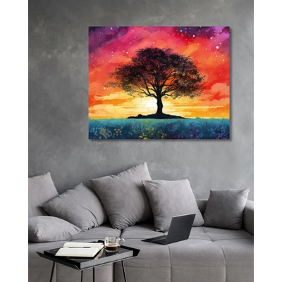 ZUTY Obrazy na stenu - Abstrakt - strom Rámovanie: bez rámu a bez vypnutia plátna, Rozmer: 80x100 cm
