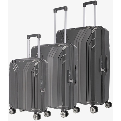 Travelite Комплект от три куфара за пътуване Travelite Elvaa 4w S, M, L Black Travelite | Cheren | МЪЖЕ | ЕДИН РАЗМЕР