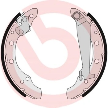 BREMBO Sada brzdových čeľustí S85511