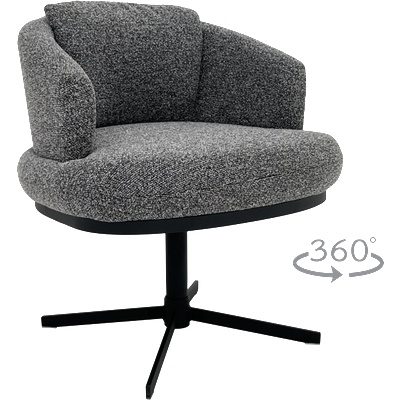 Carmen Трапезен стол rapina - черен 460