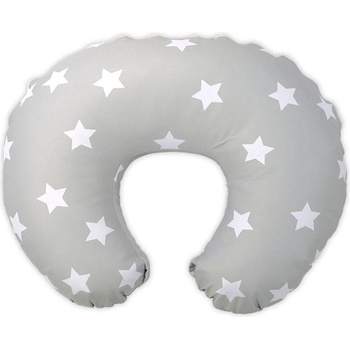 Lorelli ВЪЗГЛАВНИЦА ЗА КЪРМЕНЕ happy ЗВЕЗДИ СИВО (3800166109008)