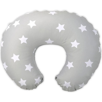 Lorelli ВЪЗГЛАВНИЦА ЗА КЪРМЕНЕ happy ЗВЕЗДИ СИВО (3800166109008)