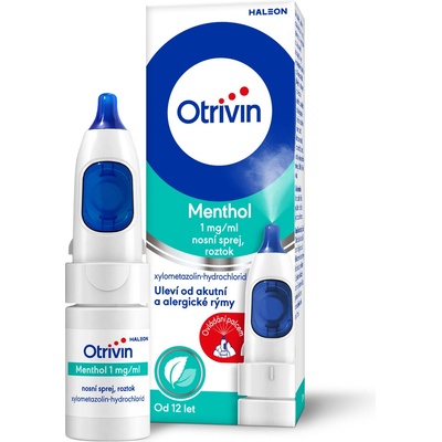 OTRIVIN MENTHOL 1MG/ML NAS SPR SOL 1X10ML I – Zboží Dáma