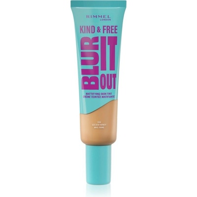Makeup Rimmel London Kind & Free Blur It Out Mattifying Skin Tint 350 Golden Honey 30 ml