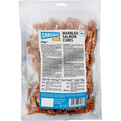 CARODO Dog pochoutka kousky z mramorovaného lososa 250 g
