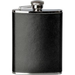 Basic Nature Манерка Basic nature Flachmann Eckig Leder Flask - Black - размер 180 ml (533-1011-0111)