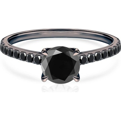 Savicki Zásnubný prsteň Share Your Love čierne zlato čierny diamant SYL P2 CZD CZD CZ