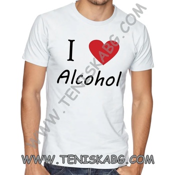 Image 1 of Fruit of the Loom Забавна тениска - I love Alcohol